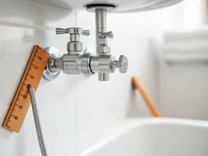 Na jakiej wysokości zawory do umywalki?