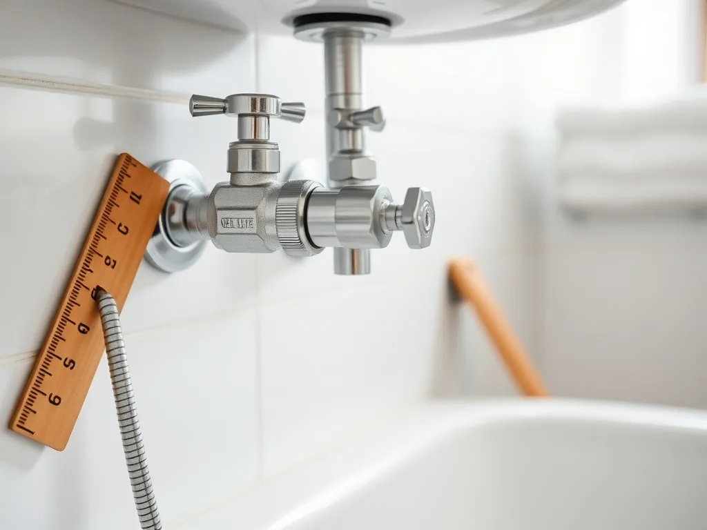 Na jakiej wysokości zawory do umywalki?