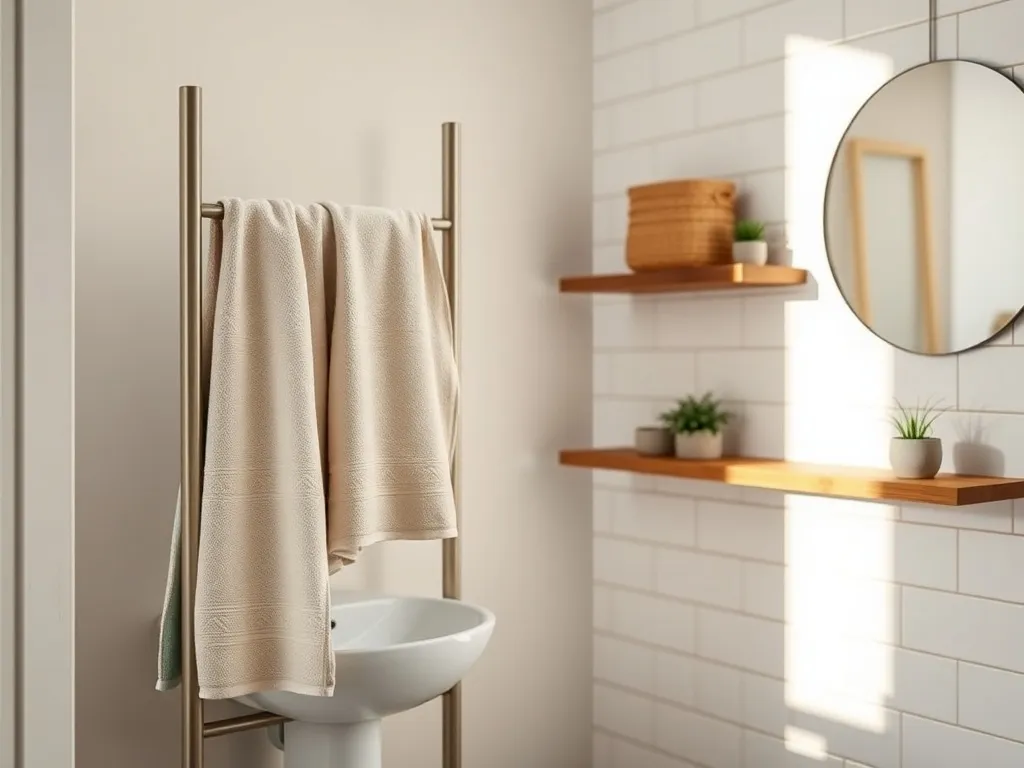 Jak powiesić ręczniki w małej łazience?