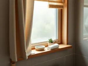 Co na okno w łazience? Pomysły, rolety, zasłony